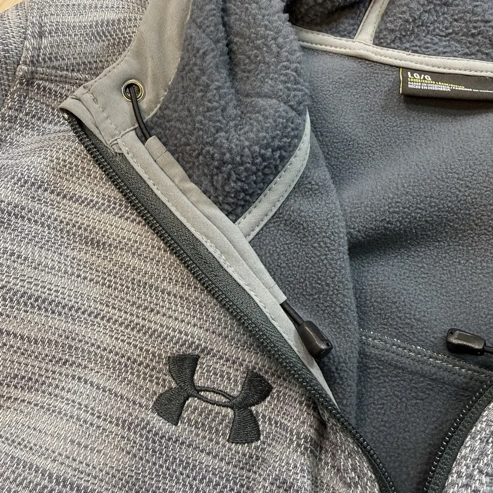 Under Armour Notre Dame Fighting Irish NCAA Mens Large Jacket Full Zip ColdGear